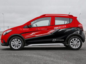 Tem xe Fadil đỏ phong cách Racing