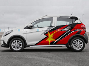 Tem xe Fadil trắng Fadil0080