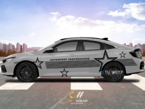 Tem xe Honda City phong cách MotoSport