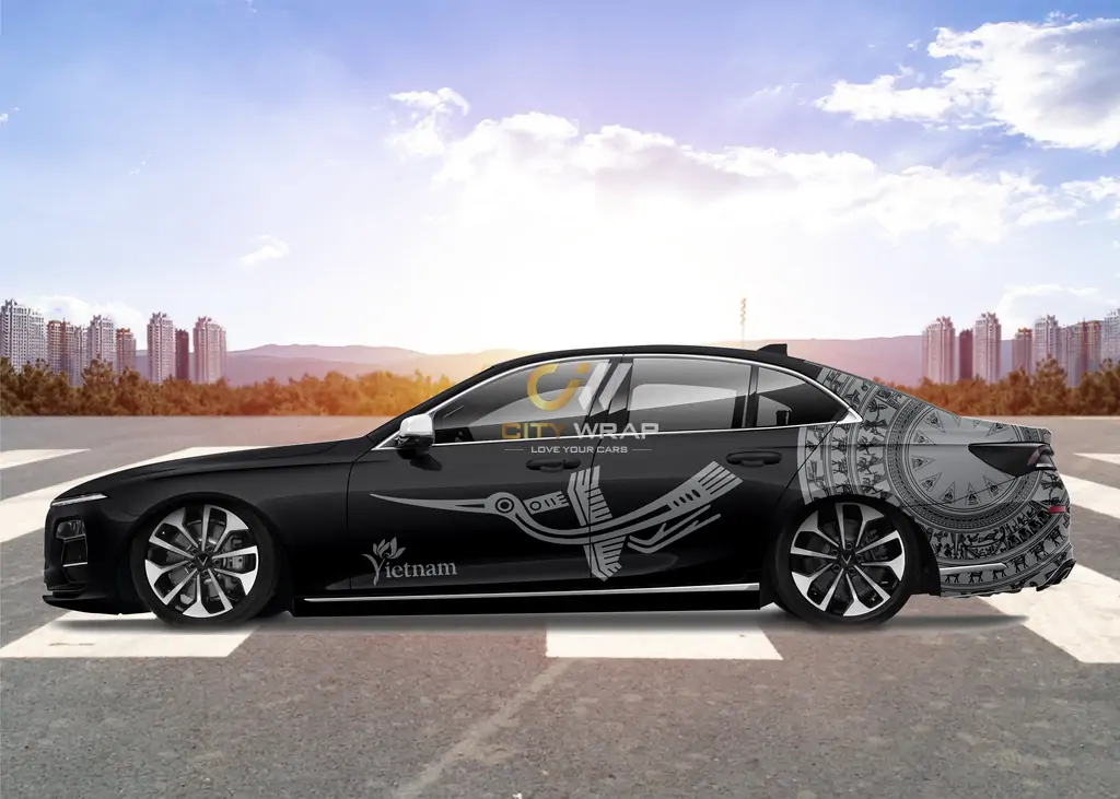 decal xe vinfast lux a den 12