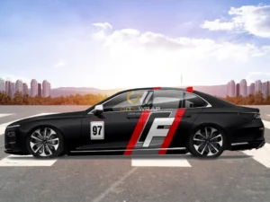 Decal xe Lux A phong cách F Racing
