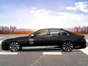 Decal xe Lux A phong cách đơn giản