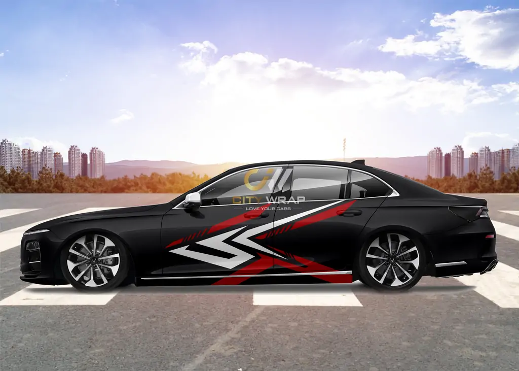 Dán decal Lux A đẹp 6 decal xe vinfast lux a den 37