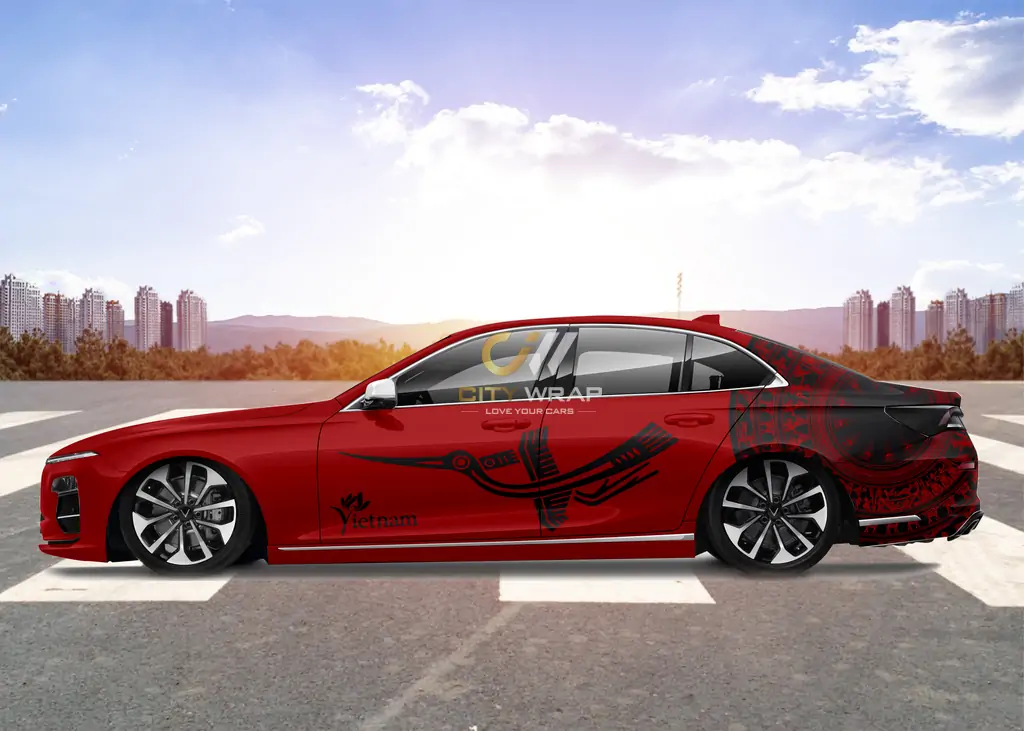 decal xe vinfast lux a do 12