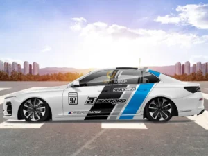 Dán decal xe Lux A kiểu thể thao