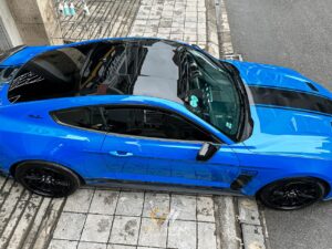 Ford Mustang dán đổi màu xanh GAL02 TeckWrap