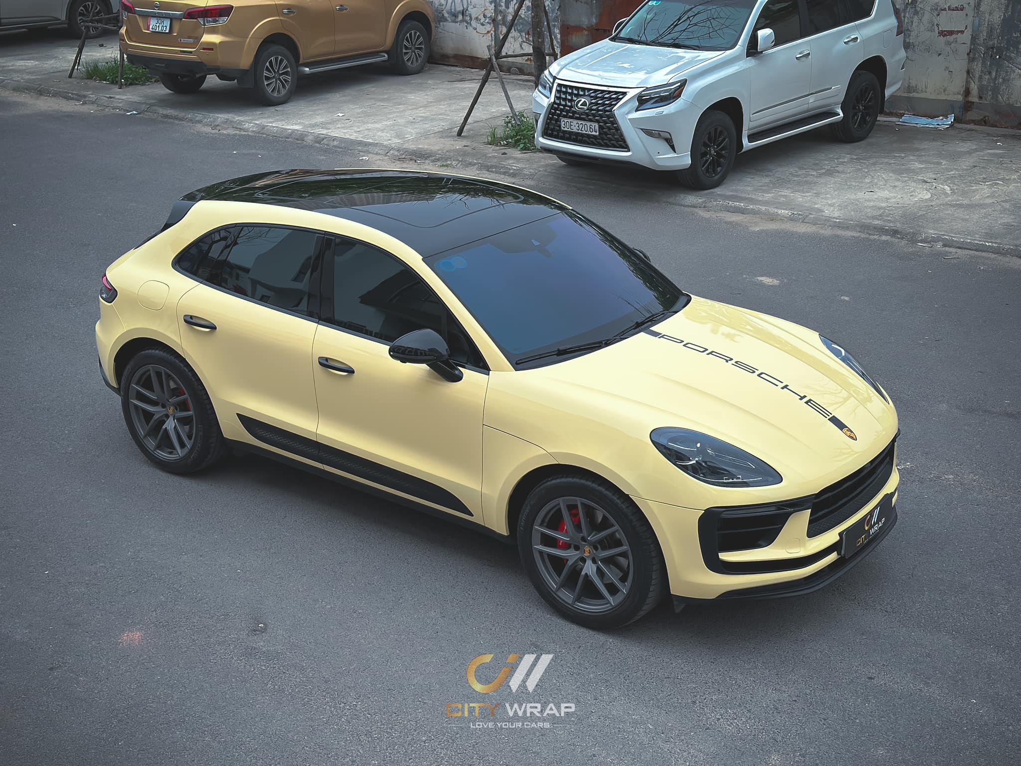 Dán đổi màu Porsche Maccan S màu Amberwave CG45 TeckWrap