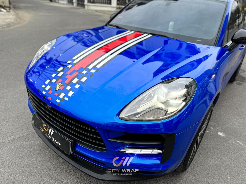 dan doi mau oto Porsche Cayene mau xanh GAL-02 TeckWrap
