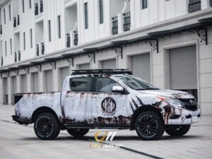 Dán tem trùm Mazda BT50 phong cách Zombie