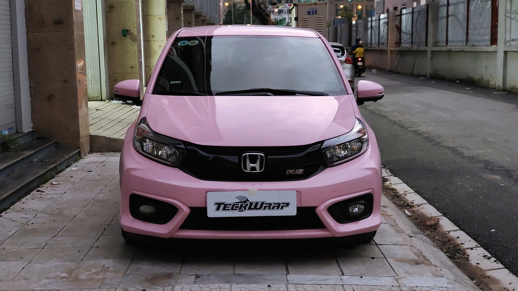 Dán decal đổi màu Honda Brio CG19-HD 6 Dán decal đổi màu hồng nhạt cho Honda Brio