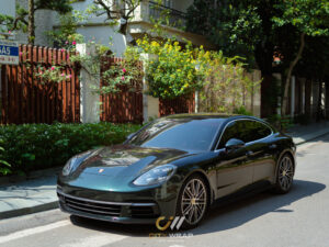 Porsche Panamera 4 dán đổi màu HM07G - Gloss Green Black