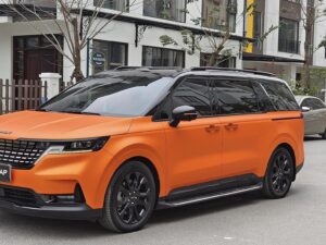 Kia Carnival dán đổi màu cam mờ SMT18