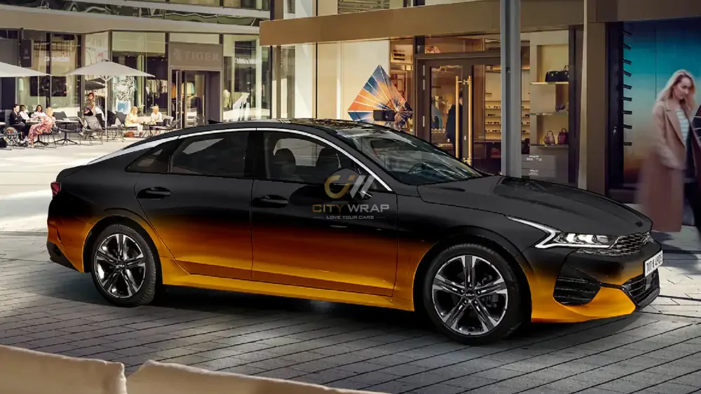 99+ mẫu tem xe Kia K5 đẹp nhất 23 Dán decal xe Kia K5 chuyển màu