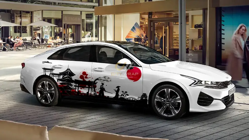 99+ mẫu tem xe Kia K5 đẹp nhất 21 Tem xe Kia K5 phong cách Samurai