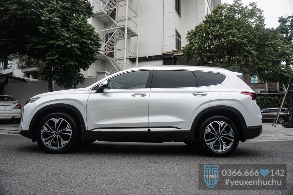 Santa Fe dán đổi màu ô tô màu trắng CK522 22 Santa Fe dán decal đổi màu ô tô màu trắng