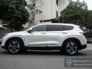 Santa Fe dán đổi màu ô tô màu trắng CK522