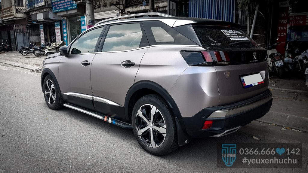 Dán đổi màu xám chì mờ cho Peugeot 3008