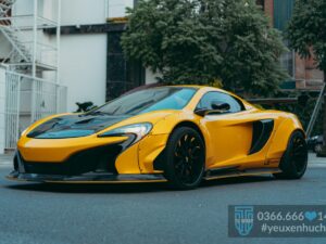 Dán decal đổi màu vàng CG12 độc nhất Việt Nam cho siêu phẩm McLaren