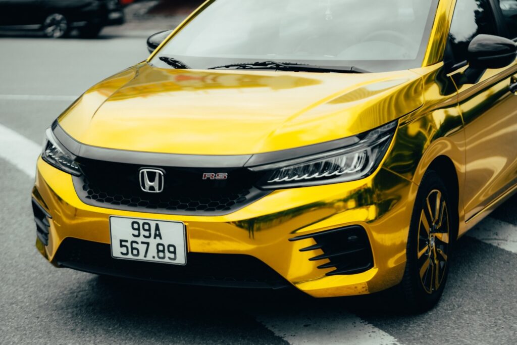 Honda City dán decal đổi màu Gold Chrome độc nhất Việt Nam 16 Honda City RS được CityWrap thi công tỉ mỉ